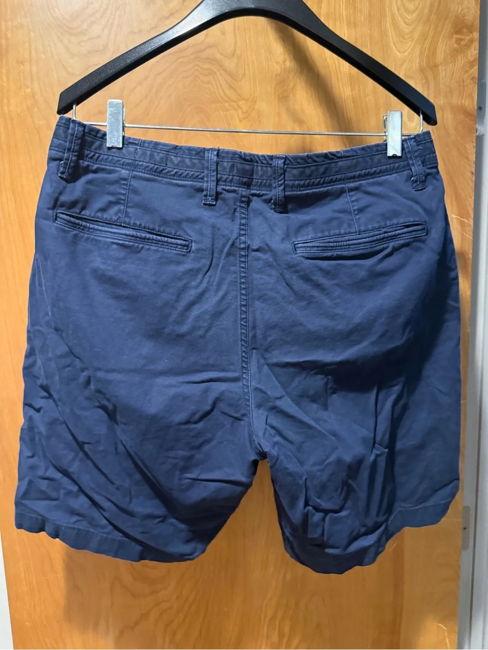 GAP Navy Flat Front Cotton Chino Shorts